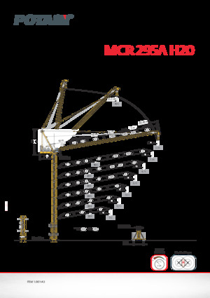 Toronydaruk - merevgém - felülforgó Potain MCR 295 A H20