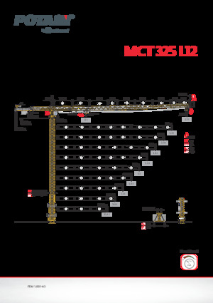 Toronydaruk - merevgém - felülforgó Potain MCT 325 L12