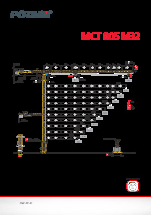 Toronydaruk - merevgém - felülforgó Potain MCT 805 M32