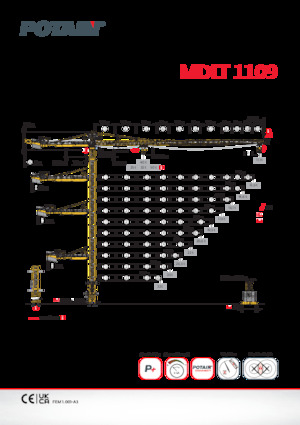 Toronydaruk - merevgém - felülforgó Potain MDLT 1109