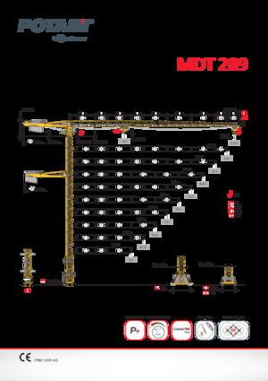 Toronydaruk - merevgém - felülforgó Potain MDT 289