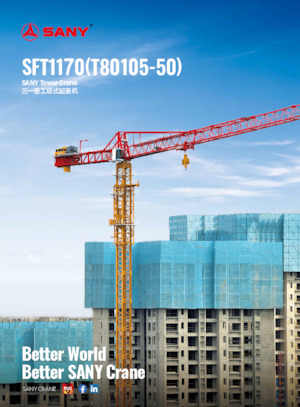 Toronydaruk - merevgém - felülforgó Sany SFT1170