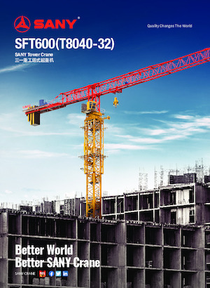 Toronydaruk - merevgém - felülforgó Sany SFT600