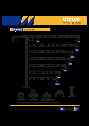 Toronydaruk - merevgém - felülforgó XCMG XT6012L-8-CE