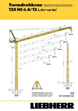 Toronydaruk - billenőgém - felülforgó Liebherr 125 HC L