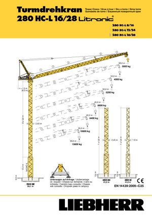 Toronydaruk - billenőgém - felülforgó Liebherr 280 HC-L 16/28  Litronic
