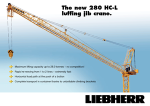 Toronydaruk - billenőgém - felülforgó Liebherr 280 HC-L 16/28  Litronic
