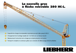 Toronydaruk - billenőgém - felülforgó Liebherr 280 HC-L 16/28  Litronic