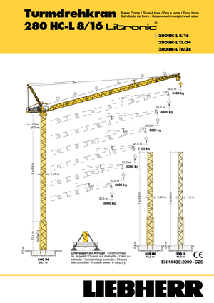 Toronydaruk - billenőgém - felülforgó Liebherr 280 HC-L 8/16  Litronic