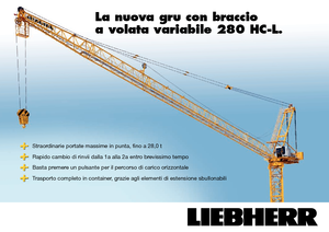 Toronydaruk - billenőgém - felülforgó Liebherr 280 HC-L 16/28  Litronic