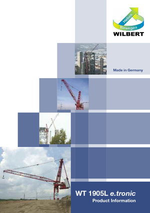 Toronydaruk - billenőgém - felülforgó Wilbert WT 1905 L e.tronic