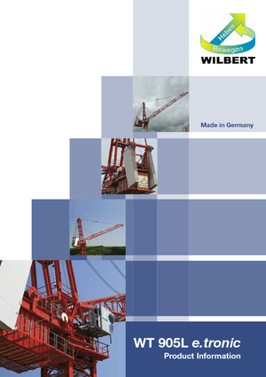 Toronydaruk - billenőgém - felülforgó Wilbert WT 905 L e.tronic