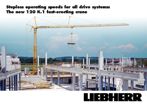 Toronydaruk - merevgém - alulforgó Liebherr 120 K.1 FU