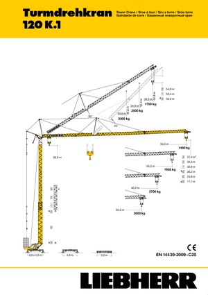 Toronydaruk - merevgém - alulforgó Liebherr 120 K.1 FU