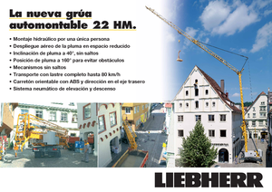 Toronydaruk - merevgém - alulforgó Liebherr 22 HM FU