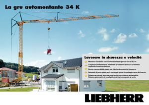 Toronydaruk - merevgém - alulforgó Liebherr 34 K-2,5m