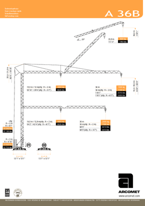 Toronydaruk - merevgém - alulforgó Arcomet A 36 B
