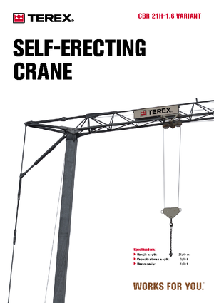 Toronydaruk - merevgém - alulforgó Terex Comedil (Zeppelin) CBR 21 H