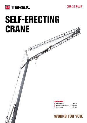 Toronydaruk - merevgém - alulforgó Terex Comedil (Zeppelin) CBR 26 Plus