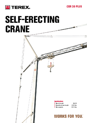 Toronydaruk - merevgém - alulforgó Terex Comedil (Zeppelin) CBR 30 Plus