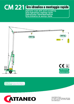 Toronydaruk - merevgém - alulforgó Cattaneo CM 221 