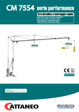 Toronydaruk - merevgém - alulforgó Cattaneo CM 75 S 4