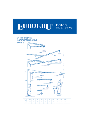 Toronydaruk - merevgém - alulforgó Eurogru ® E 30.10