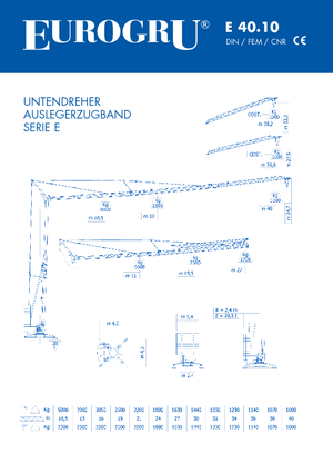 Toronydaruk - merevgém - alulforgó Eurogru ® E 40.10