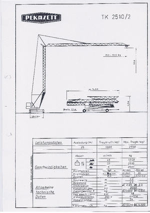 Toronydaruk - merevgém - alulforgó Pekazett TK 2510/2