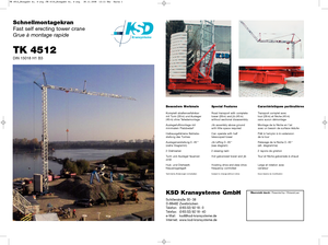 Toronydaruk - merevgém - alulforgó KSD TK 4512 (2,3m)