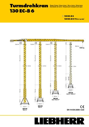 Toronydaruk - merevgém - felülforgó Liebherr 130 EC-B 6