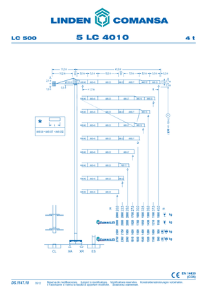 Toronydaruk - merevgém - felülforgó Comansa 5LC4010