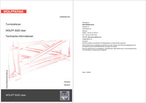 Toronydaruk - merevgém - felülforgó Wolffkran 5020.8 clear