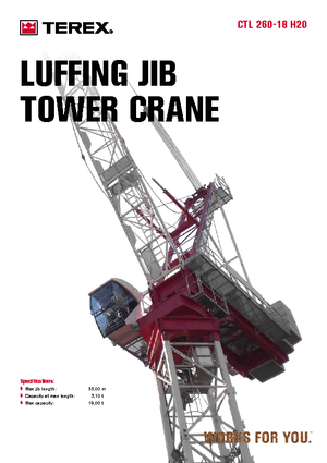 Toronydaruk - merevgém - felülforgó Terex Comedil (Zeppelin) CTL 260-18