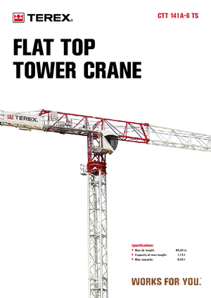 Toronydaruk - merevgém - felülforgó Terex Comedil (Zeppelin) CTT 141 A 6
