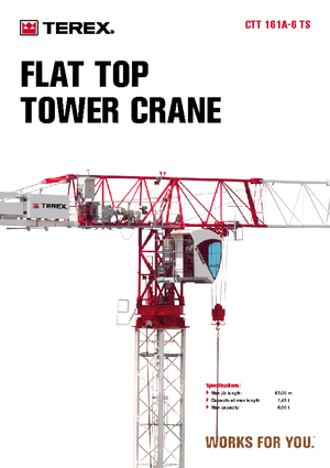 Toronydaruk - merevgém - felülforgó Terex Comedil (Zeppelin) CTT 161 A 6