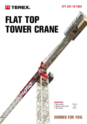 Toronydaruk - merevgém - felülforgó Terex Comedil (Zeppelin) CTT 231-10