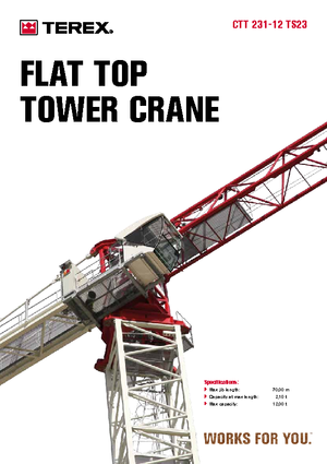 Toronydaruk - merevgém - felülforgó Terex Comedil (Zeppelin) CTT 231-12