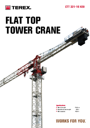 Toronydaruk - merevgém - felülforgó Terex Comedil (Zeppelin) CTT 321-16
