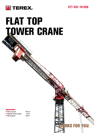Toronydaruk - merevgém - felülforgó Terex Comedil (Zeppelin) CTT 331-16