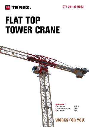 Toronydaruk - merevgém - felülforgó Terex Comedil (Zeppelin) CTT 361-20