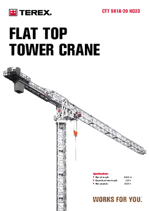 Toronydaruk - merevgém - felülforgó Terex Comedil (Zeppelin) CTT 561 A 20