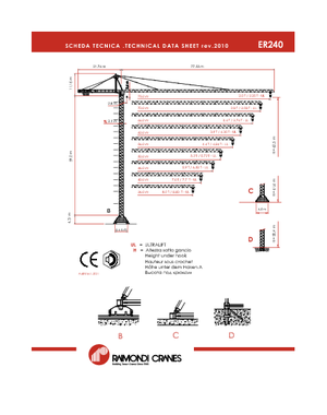 Toronydaruk - merevgém - felülforgó Raimondi ER 240-B