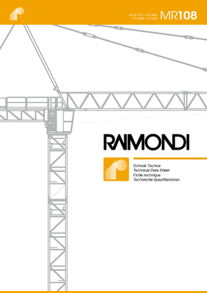 Toronydaruk - merevgém - felülforgó Raimondi MR 108