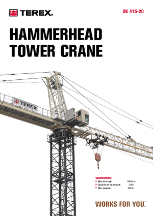 Toronydaruk - merevgém - felülforgó Terex Peiner SK 415-F-Ts 212.1