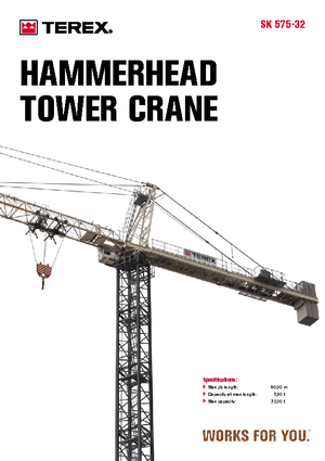 Toronydaruk - merevgém - felülforgó Terex Peiner SK 575-E-Ts 213.1