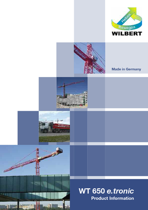 Toronydaruk - merevgém - felülforgó Wilbert WT 650 e.tronic