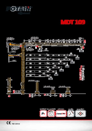 Toronydaruk - merevgém - felülforgó Potain MDT 109