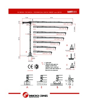 Toronydaruk - merevgém - felülforgó Raimondi MRT 111