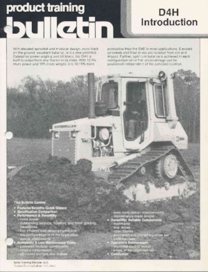 Dózerek Caterpillar D 4 H MPS